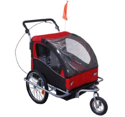 360 drehbar kinderanhnger 2 in 1 fahrradanhnger jogger 5 farben neu 3