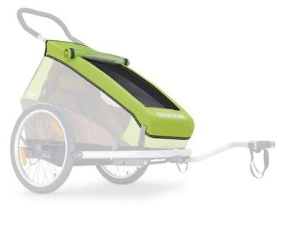 croozer unisex erwachsene verdeck 2in1 fahrradanhnger schwarz 1size