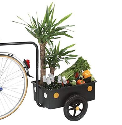 fahrradanhnger trailer schwarz neu 69 kg belastbar 40 liter