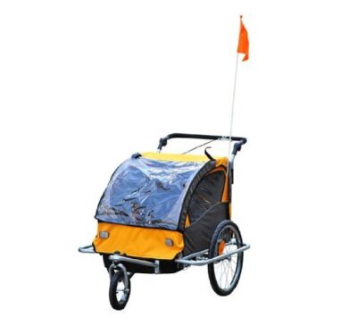 homcom 360 drehbar kinderanhnger 2 in 1 fahrradanhnger jogger 5 farben 3