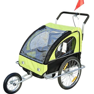 homcom 5664 1099 2 in 1 jogger kinder fahrradanhnger 5 farben zur auswahl