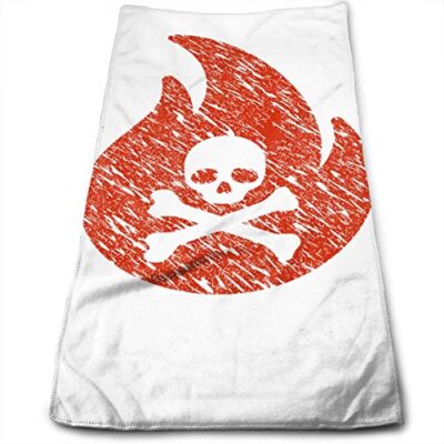 kitchen hand towel hell fire icon grunge watermark vector i durable