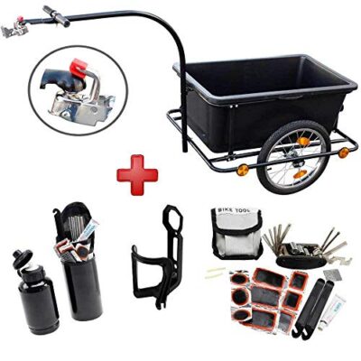 wd tools fahrrad anhnger 90 liter trinkflasche inkl 29 tlg reparaturset