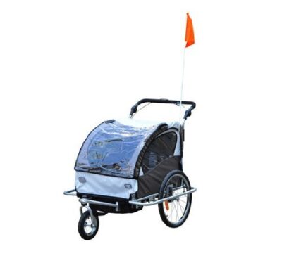 homcom 360 drehbar kinderanhnger 2 in 1 fahrradanhnger jogger 5 farben neu 2