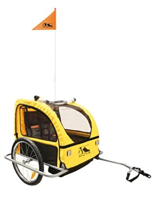 m wave aluminium kinder und gepck fahrradanhnger silver powdercoated